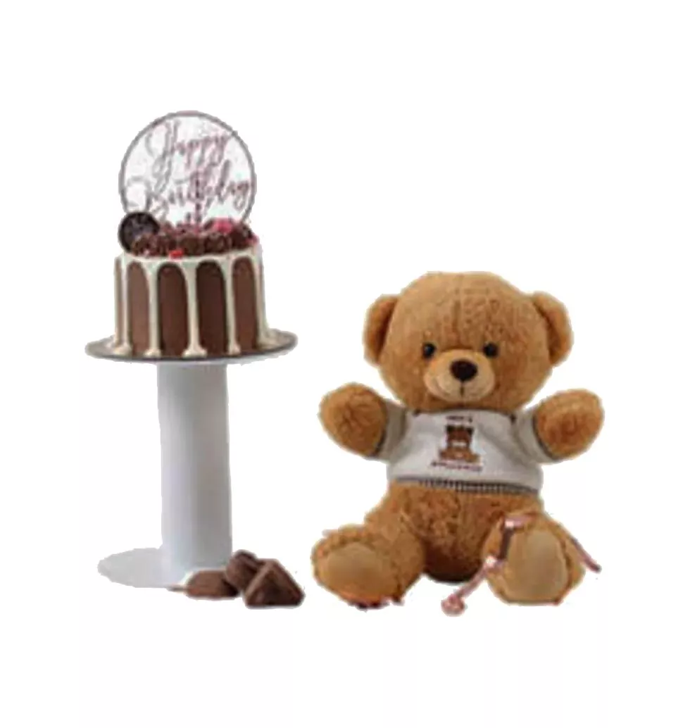 Delicious Cake With teddy