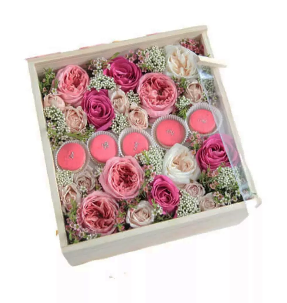 Floral Macaron Box