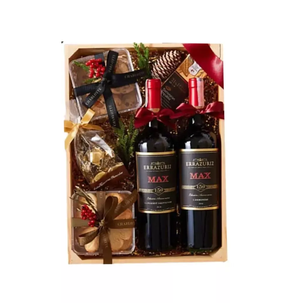 Gift Basket Replete With Wine