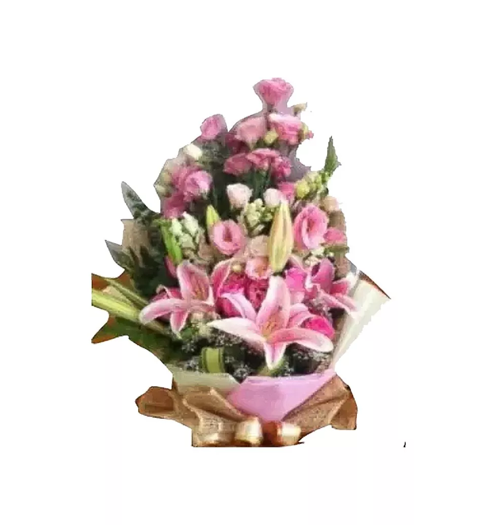 Pink Floral Bunch Of Affection