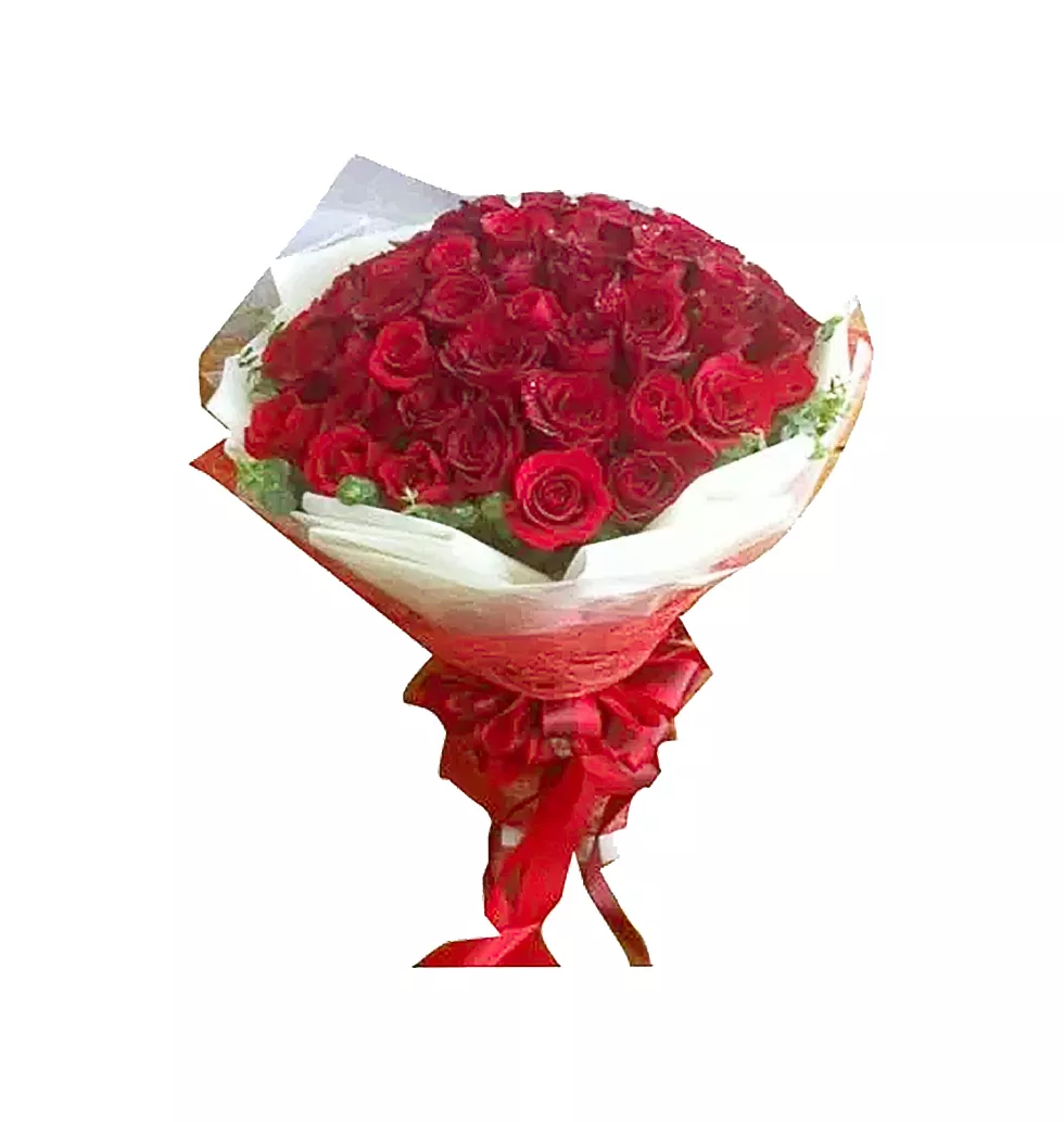 Roses With Red Bouquet